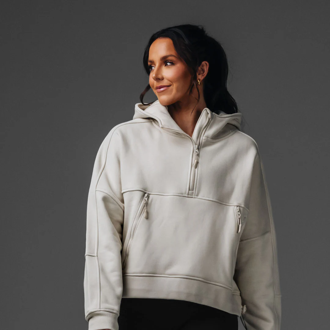 Basics Half Zip Hoodie - Image 11