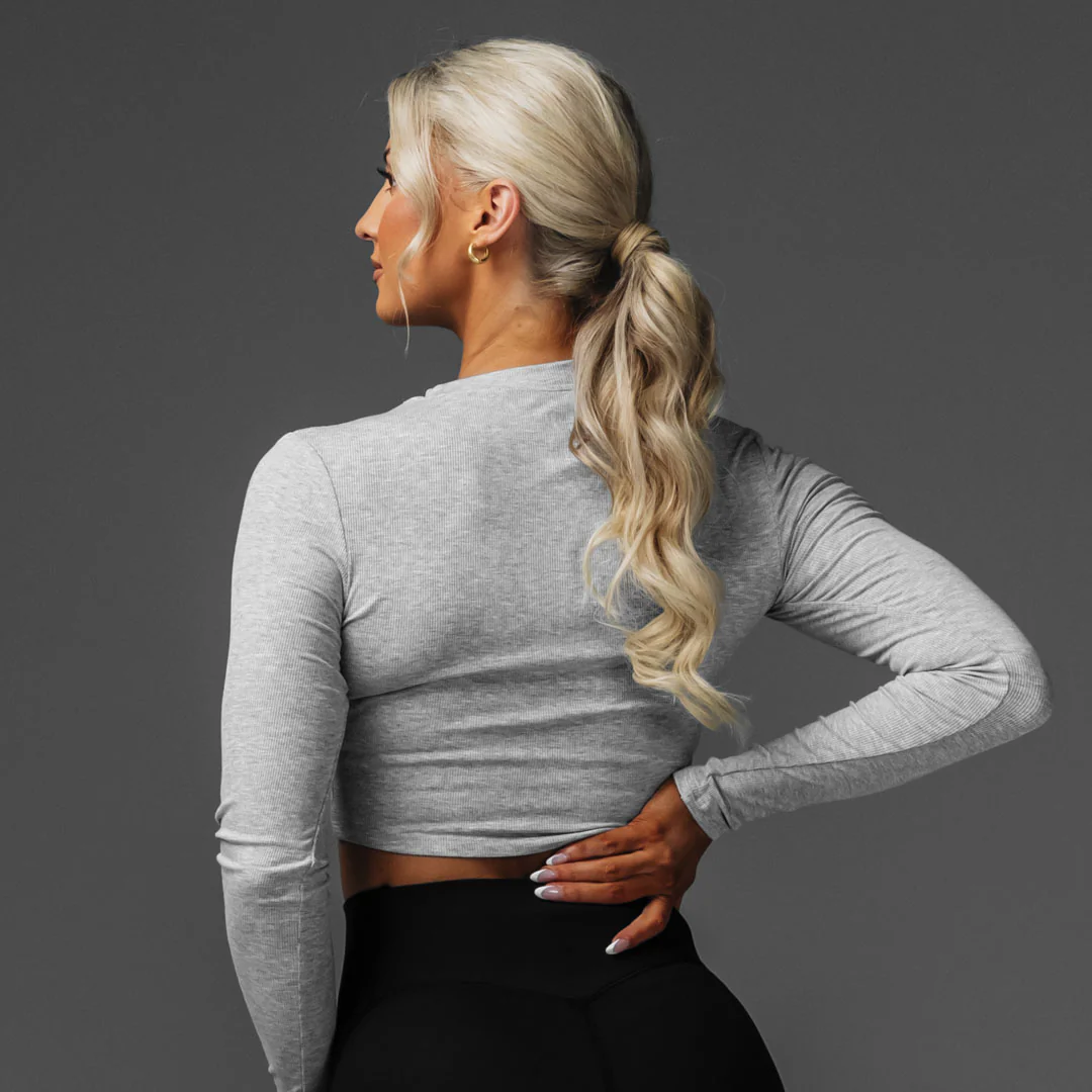 Women's Crop Rib Long Sleeve - Image 14
