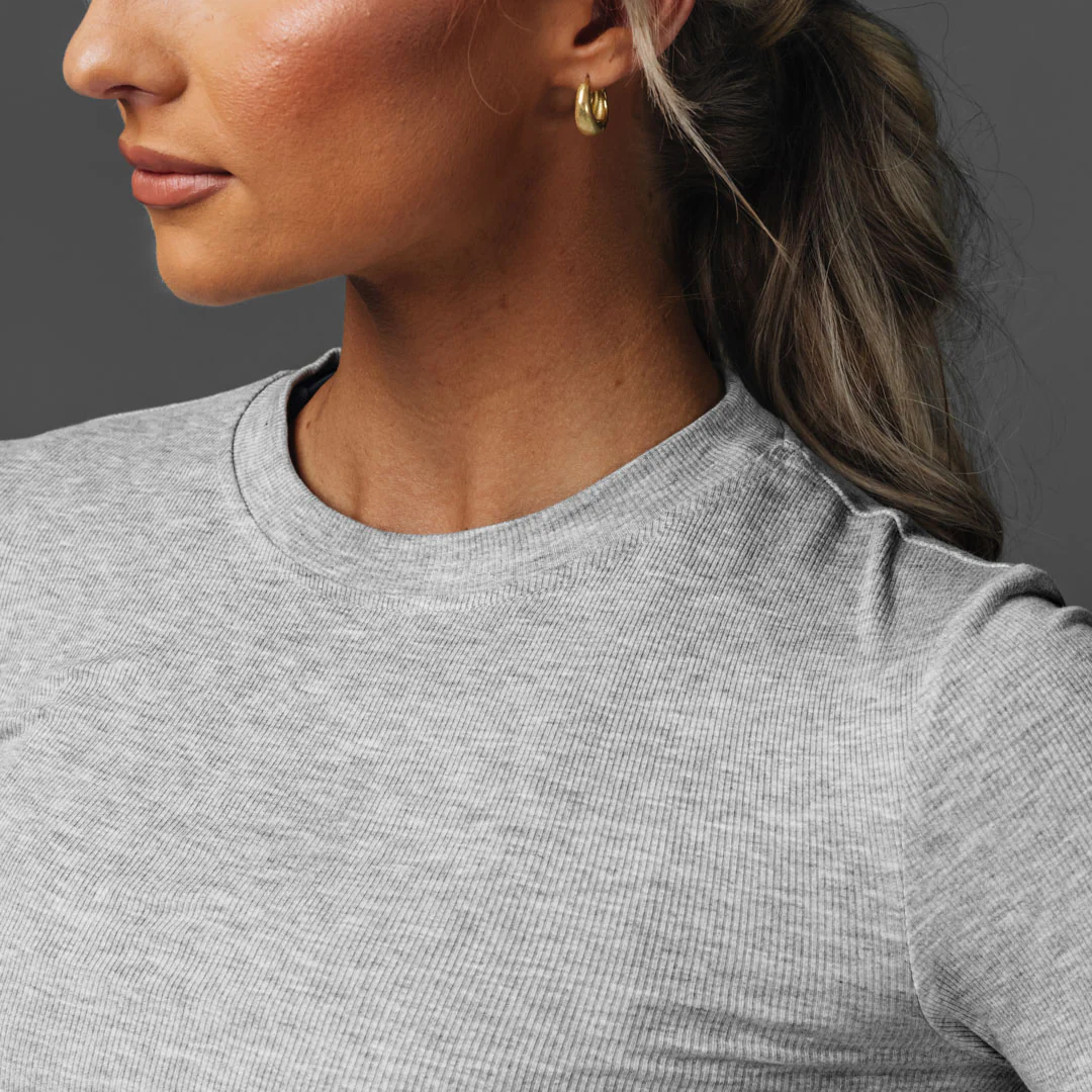Women's Crop Rib Long Sleeve - Image 16