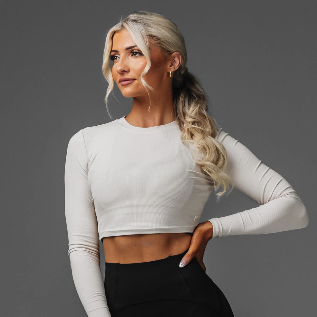 Women's Crop Rib Long Sleeve - Image 25