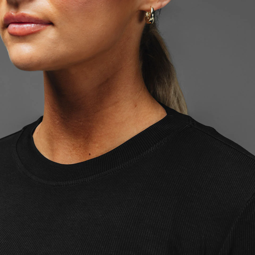 Women's Crop Rib Long Sleeve - Image 3